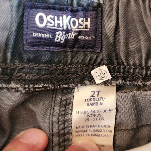 OshKosh B'gosh Toddler Gray Camo Cargo Pants Size 2T - Picture 5 of 8